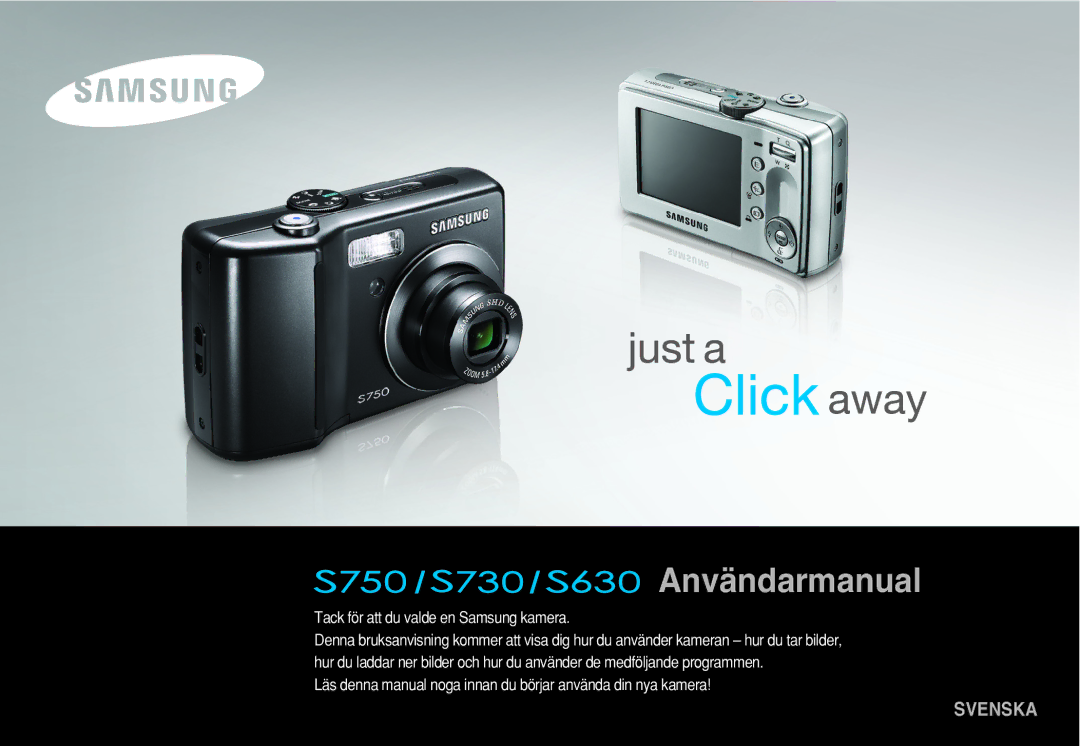 Samsung EC-S750ZBDA/E3, EC-S750ZSBB/E2, EC-S750ZBBB/E2, EC-S730ZBDA/DE, EC-S630ZPBB/E2, EC-S750ZSDA/E3 manual Användarmanual 