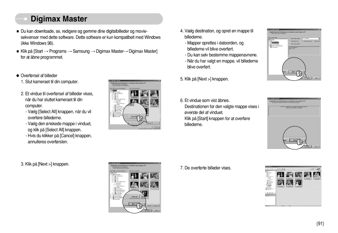 Samsung EC-S630ZEBA/E2, EC-S750ZSBB/E2, EC-S750ZBDA/E3, EC-S750ZBBB/E2, EC-S730ZBDA/DE, EC-S630ZPBB/E2 manual Digimax Master 