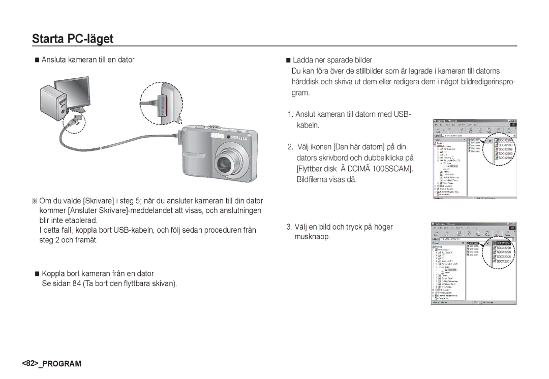 Samsung EC-S760ZBBA/E2, EC-S760ZPDA/E3, EC-S860ZSDA/E3, EC-S860ZPDA/E3 manual Välj en bild och tryck på höger musknapp 