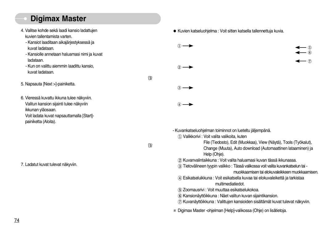 Samsung EC-S800ZBBA/E2 manual Digimax Master 