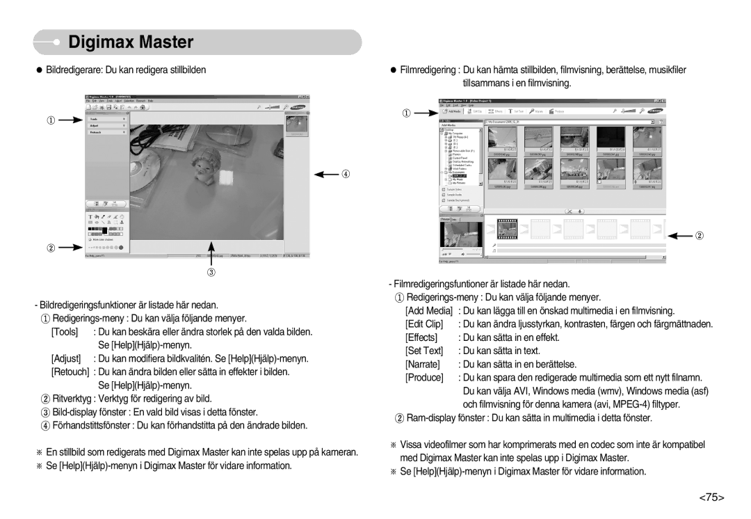 Samsung EC-S800ZBBA/E2 manual Digimax Master 