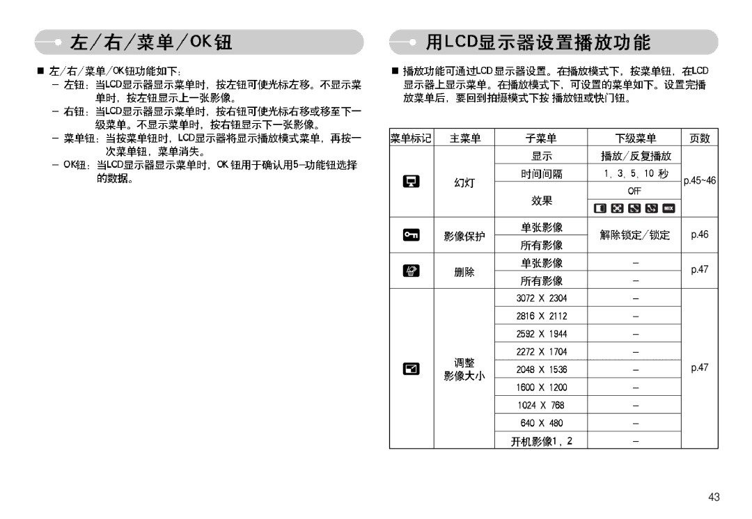 Samsung EC-S830ZBBA/E1, EC-S830ZSBA/E1, EC-S830ZBBA/FI manual 45~46 