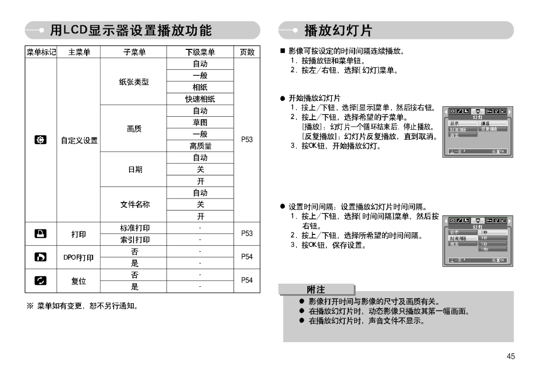 Samsung EC-S830ZBBA/FI, EC-S830ZSBA/E1, EC-S830ZBBA/E1 manual P53 P54 