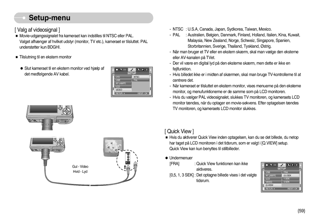 Samsung EC-S830ZSBB/E2, EC-S830ZBBA/FI, EC-S830ZSDB/DE, EC-S830ZSBA/FI, EC-S830ZSBC/E2, EC-S830ZBBC/E2 manual Ntsc, Pal 