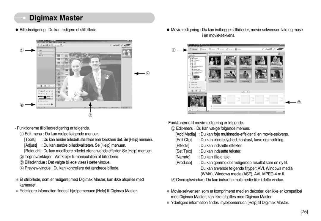 Samsung EC-S830ZSBC/E2, EC-S830ZSBB/E2, EC-S830ZBBA/FI, EC-S830ZSDB/DE, EC-S830ZSBA/FI, EC-S830ZBBC/E2 manual Digimax Master 