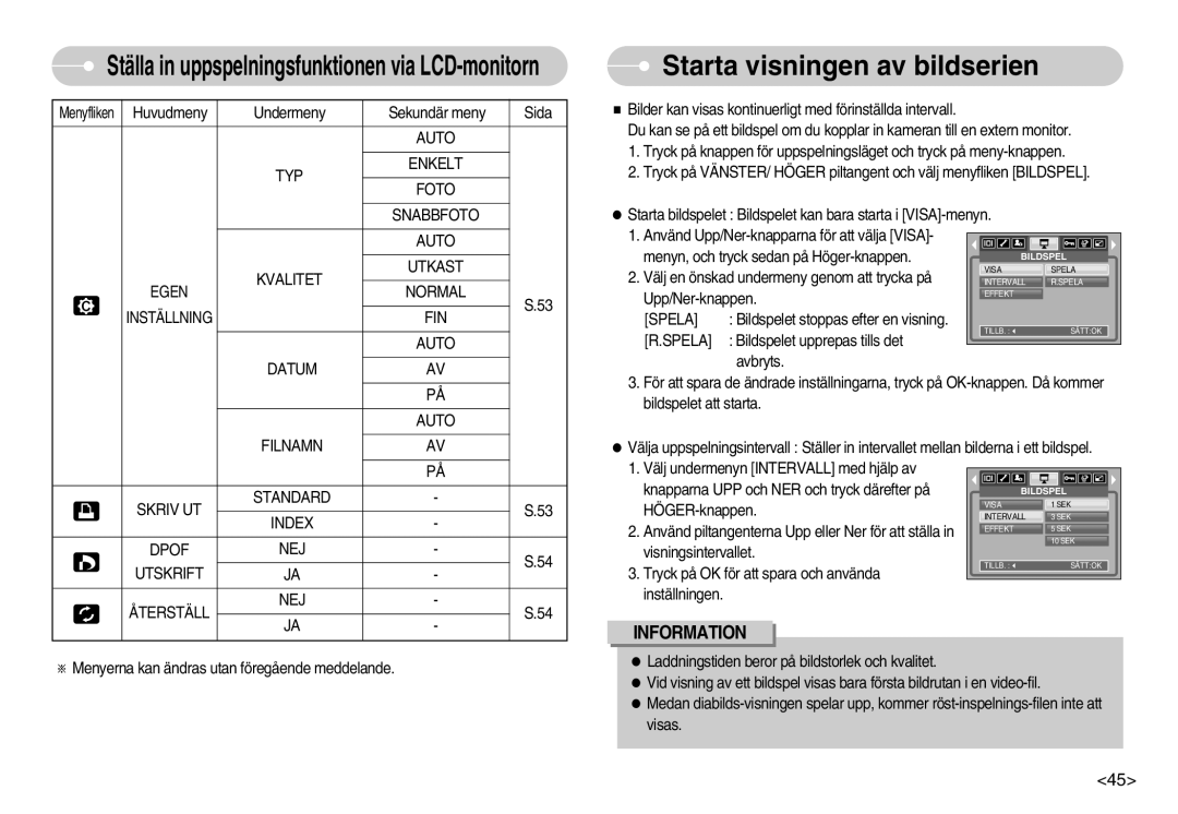 Samsung EC-S830ZSBC/E2 Starta visningen av bildserien, Auto TYP Enkelt Foto Snabbfoto Kvalitet Utkast Egen Normal, Spela 