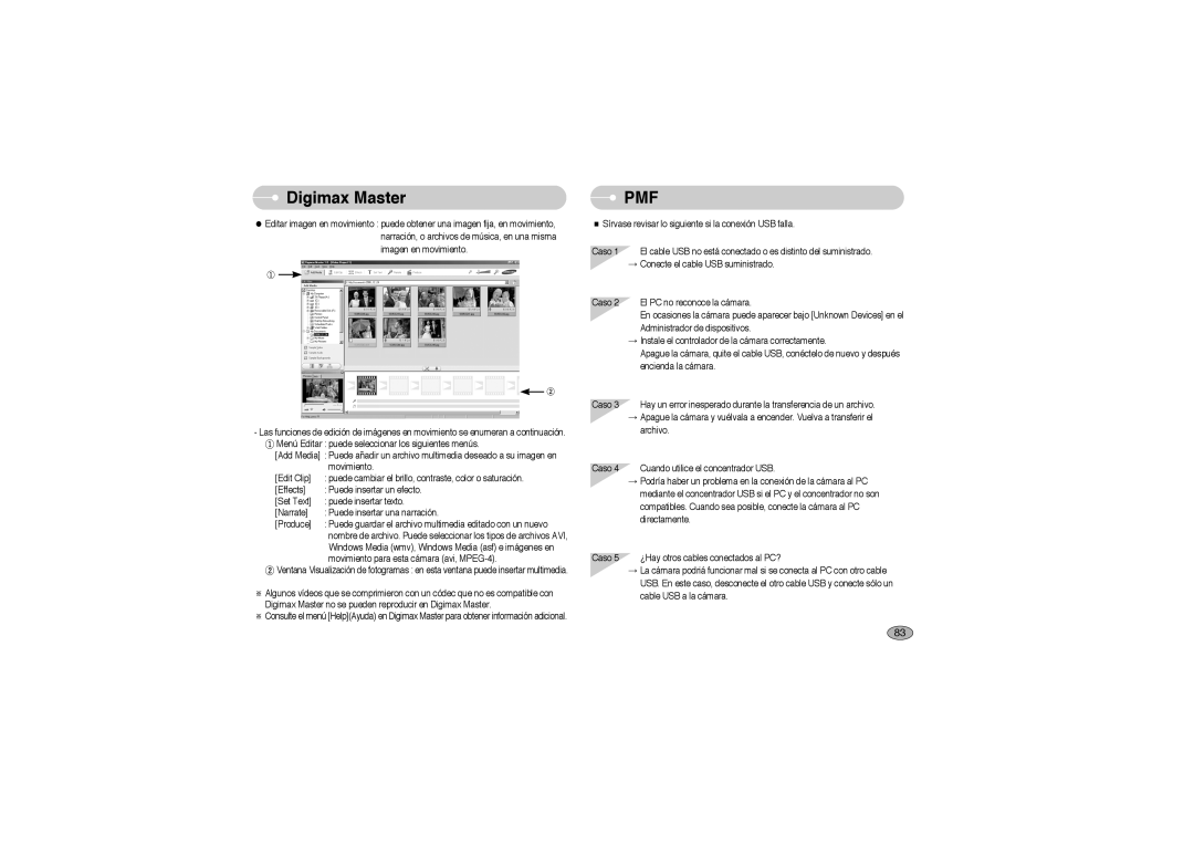 Samsung EC-S850ZSBM/E1, EC-S850ZBBM/E1, EC-S850ZBBA/E1 manual DigimaxFAQ Master, Pmf 