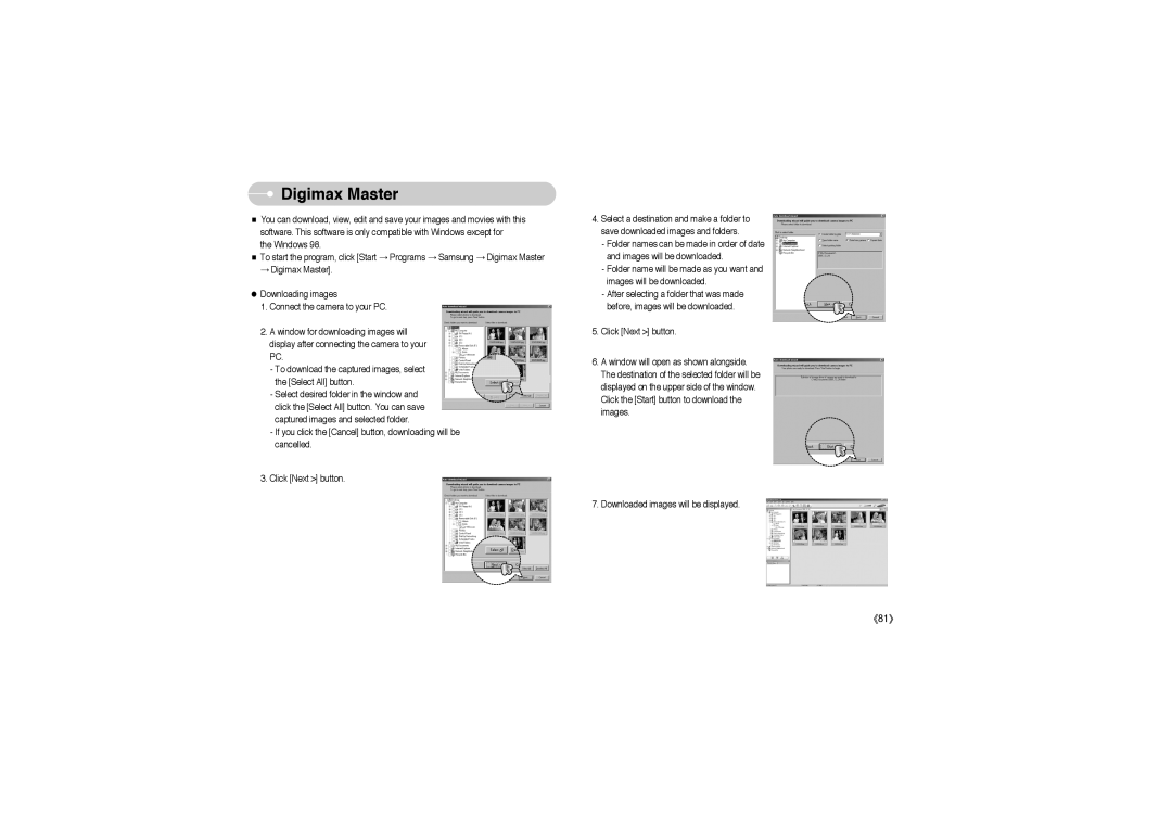 Samsung EC-S850ZBBA/TR, EC-S850ZSBM/E1, EC-S850ZBBM/E1, STW-S850S, STW-S850B, EC-S850ZBBA/E1, EC-S850ZSBJ/E1 Digimax Master 