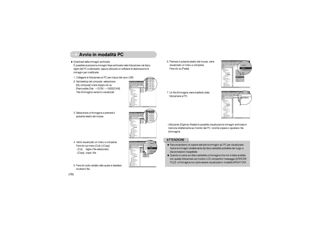 Samsung STW-S850B, EC-S850ZSBM/E1, EC-S850ZBBM/E1, STW-S850S manual Attenzione 