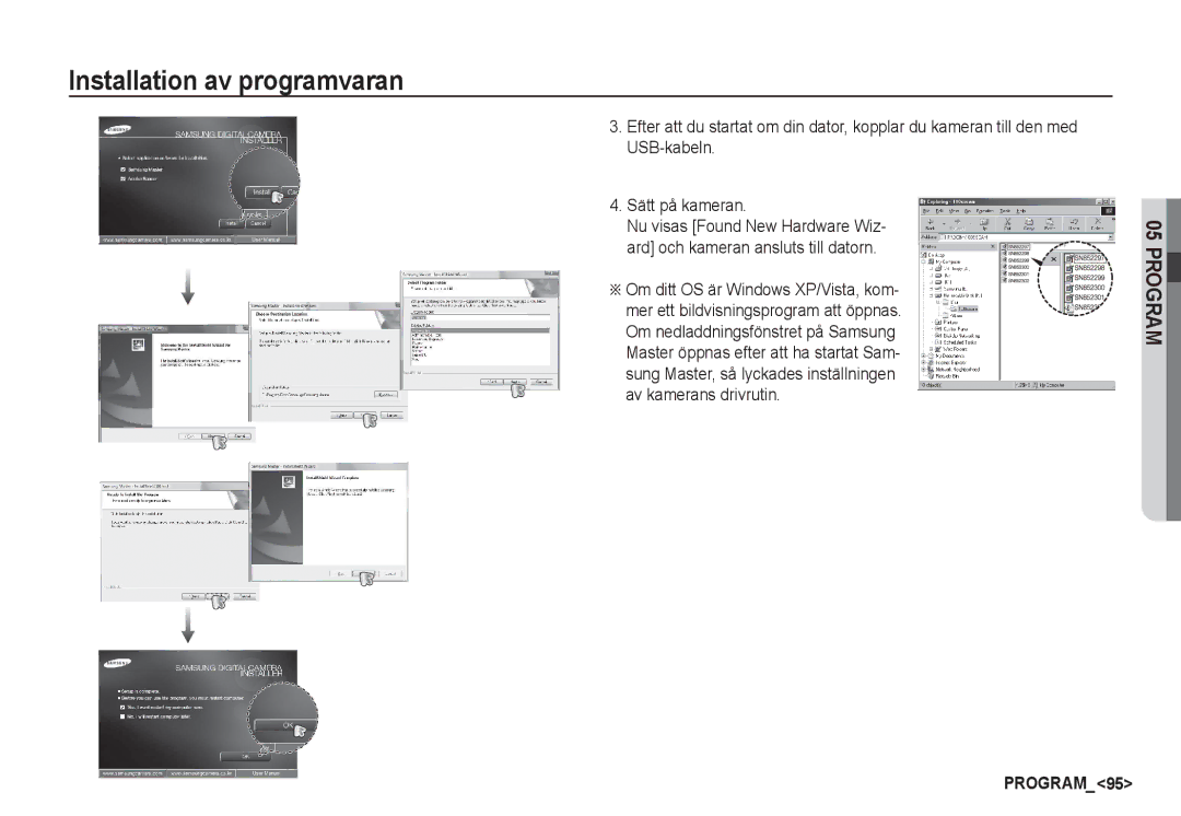 Samsung EC-S85ZZBBA/E2, EC-S85ZZSBA/E2 manual PROGRAM95 