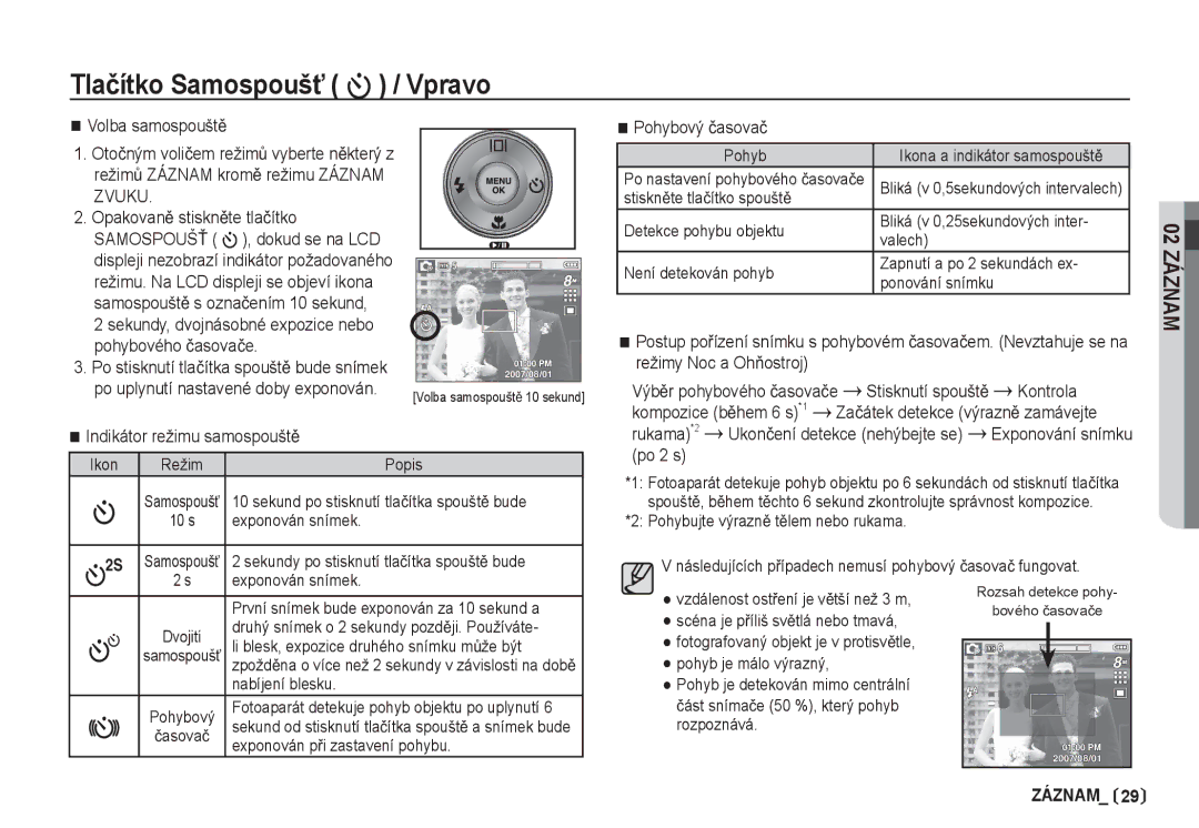 Samsung EC-S85ZZBDA/DE, EC-S85ZZSBA/DE manual Zvuku 