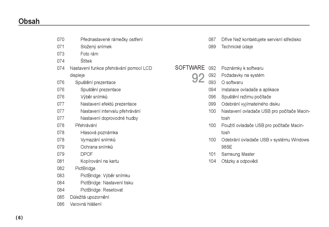 Samsung EC-S85ZZSBA/DE, EC-S85ZZBDA/DE manual Dpof 