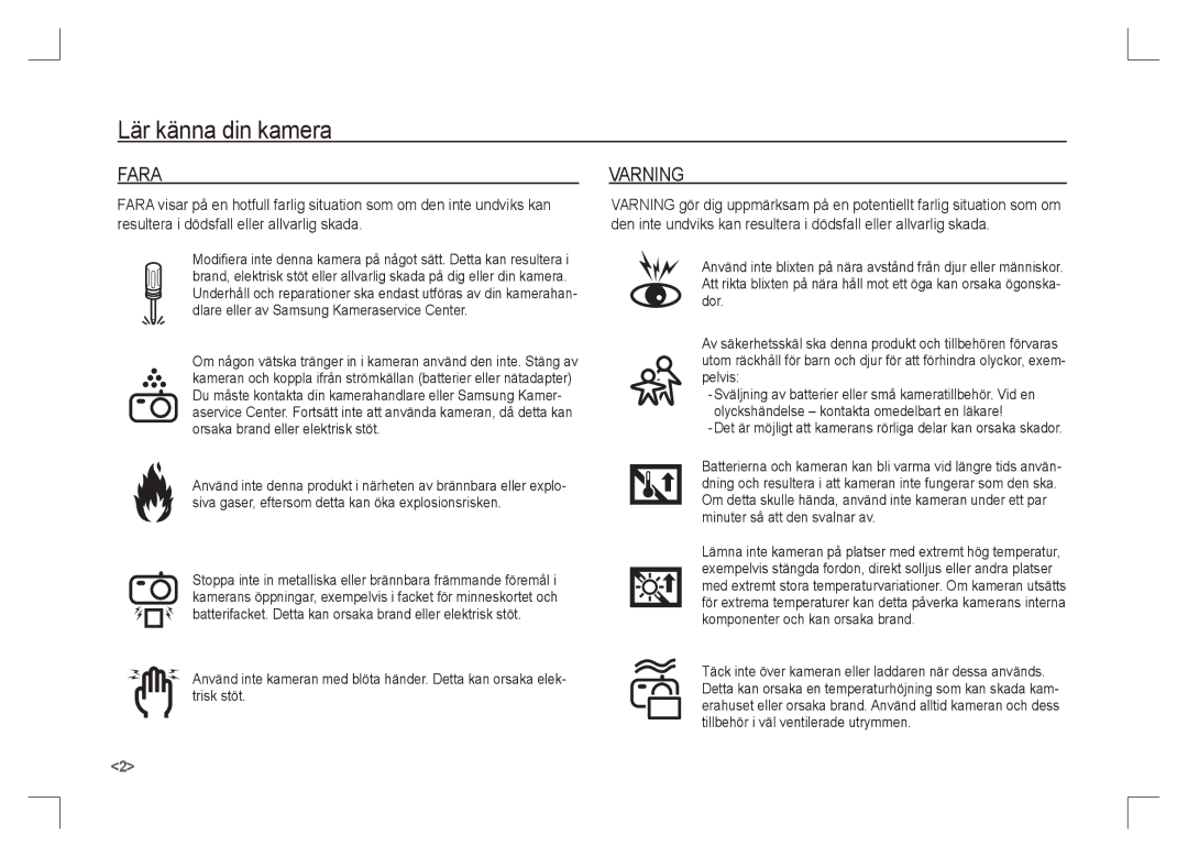 Samsung EC-S85ZZPAA, EC-S85ZZSAA, EC-S85ZZBAA manual Fara 