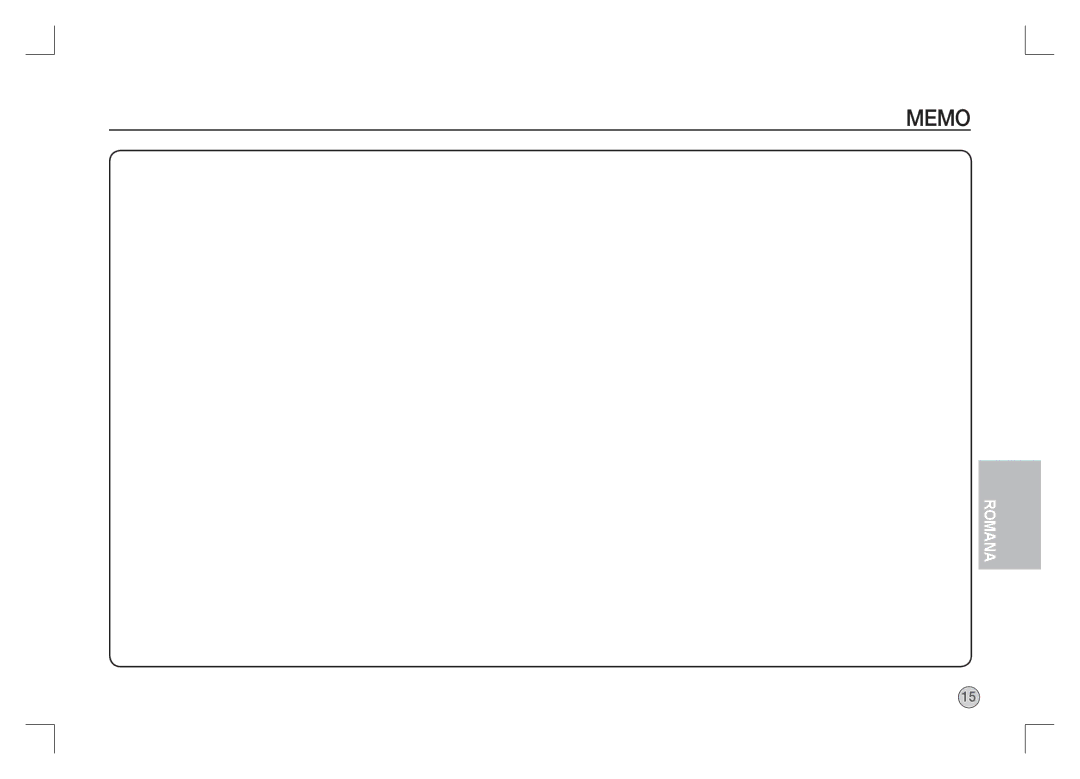 Samsung EC-S85ZZSAA, EC-S85ZZPAA, EC-S85ZZBAA manual Memo 