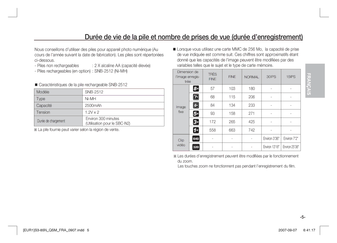 Samsung EC-S85ZZSAA, EC-S85ZZPAA, EC-S85ZZBAA manual Très 