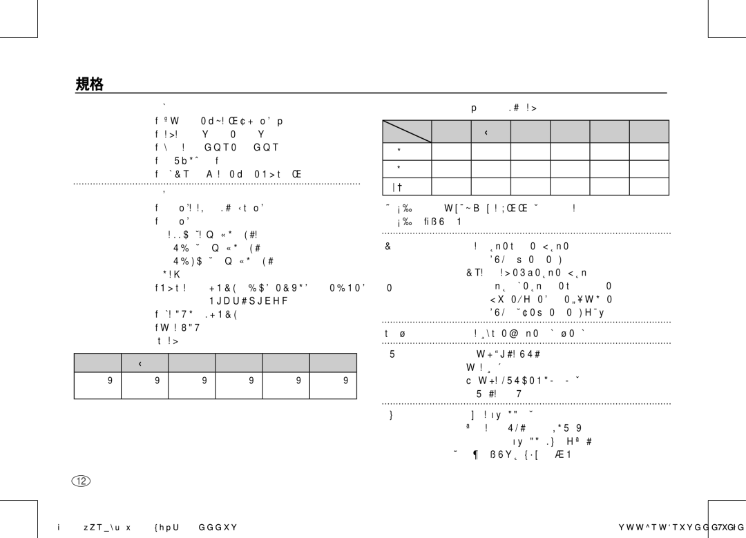 Samsung EC-S85ZZSAA, EC-S85ZZPAA, EC-S85ZZBAA manual ·短片編輯 內建：錄製時暫停、靜態影像擷取 儲存- 媒體 ·內部記憶體：大約 19MB 快閃記憶體 ·外部記憶體 選購 