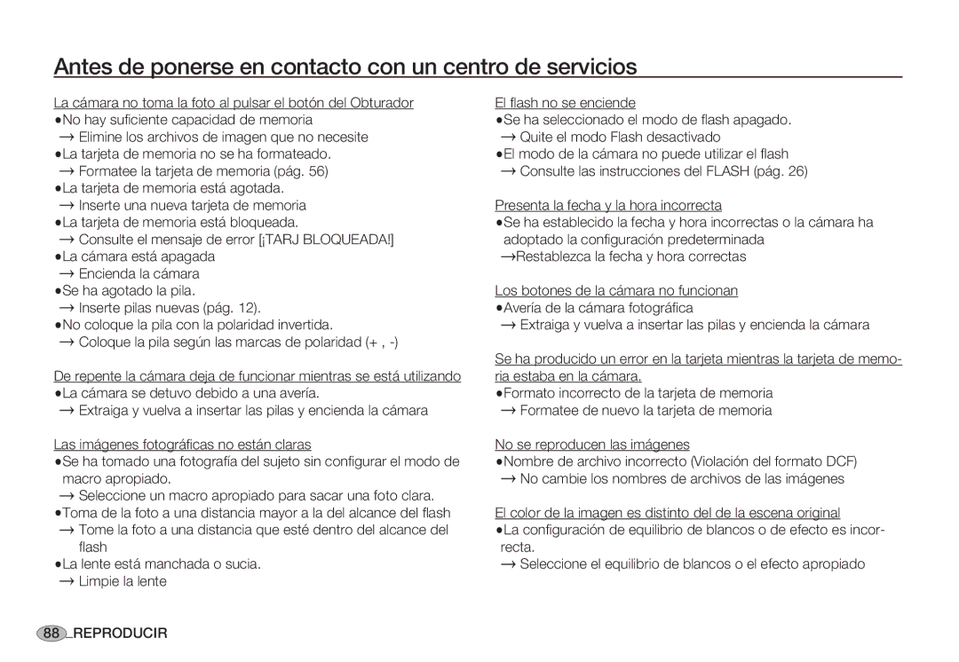 Samsung EC-S85ZZSBA/E2, EC-S85ZZSBA/E1, EC-S85ZZPBA/E1, EC-S85ZZBBA/E1 manual Encienda la cámara Se ha agotado la pila 