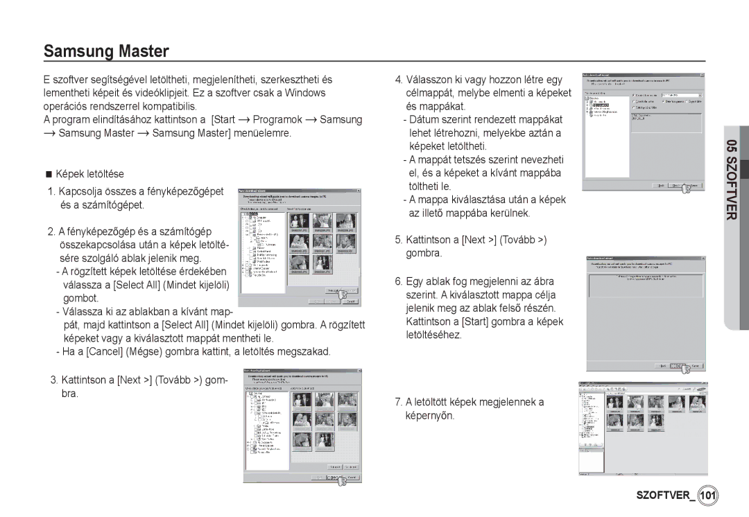 Samsung EC-S85ZZPBA/E2, EC-S85ZZSBB/E3, EC-S85ZZSBA/E1, EC-S85ZZBBA/E2, EC-S85ZZBDA/E3, EC-S85ZZSBA/E2 manual Samsung Master 