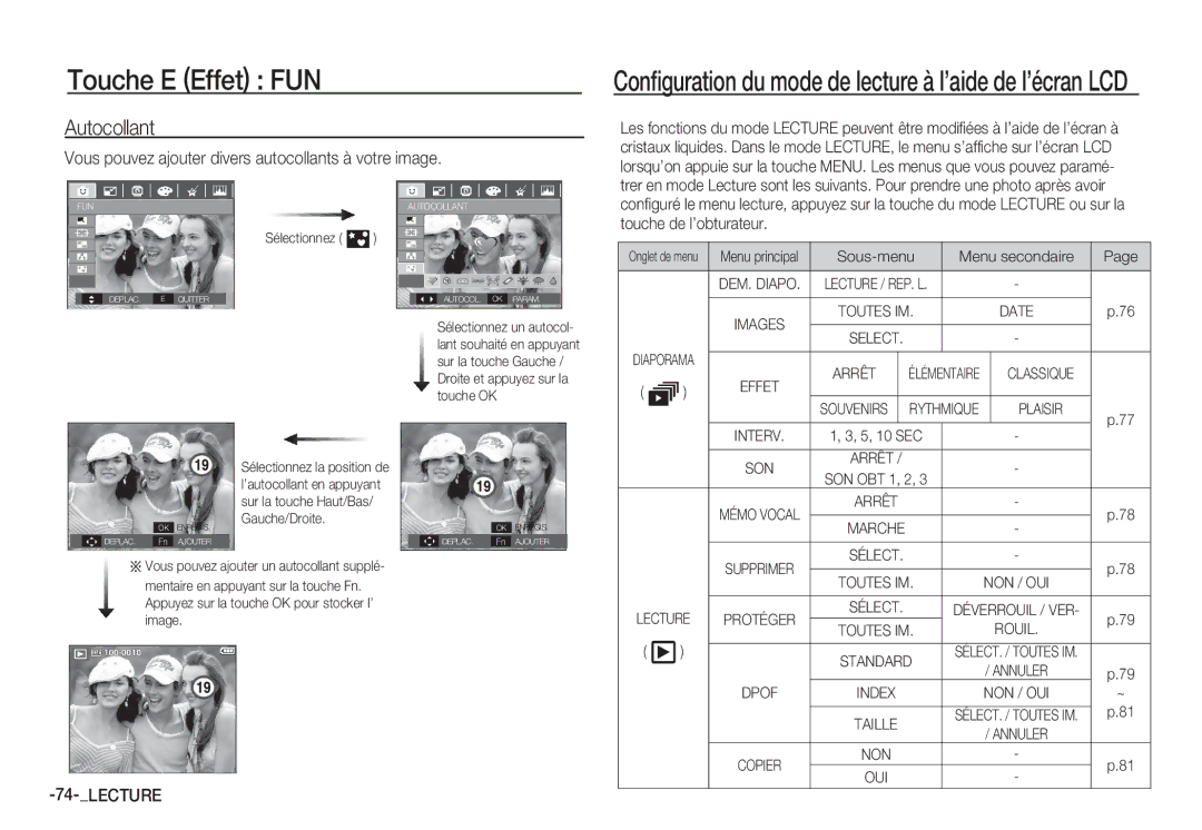 Samsung EC-S85ZZBBA/E2, EC-S85ZZSBB/E3, EC-S85ZZSBA/E1 Autocollant, Vous pouvez ajouter divers autocollants à votre image 