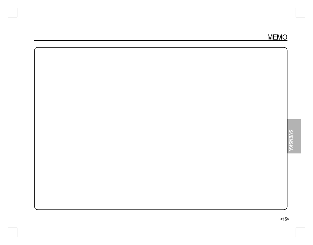 Samsung EC-S860ZPBA/RU, EC-S860ZSBA/FR, EC-S860U01KFR, EC-S760ZPDA/E3, EC-S860ZSDA/E3, EC-S860ZPDA/E3, EC-S860ZBDA/E3 manual Memo 