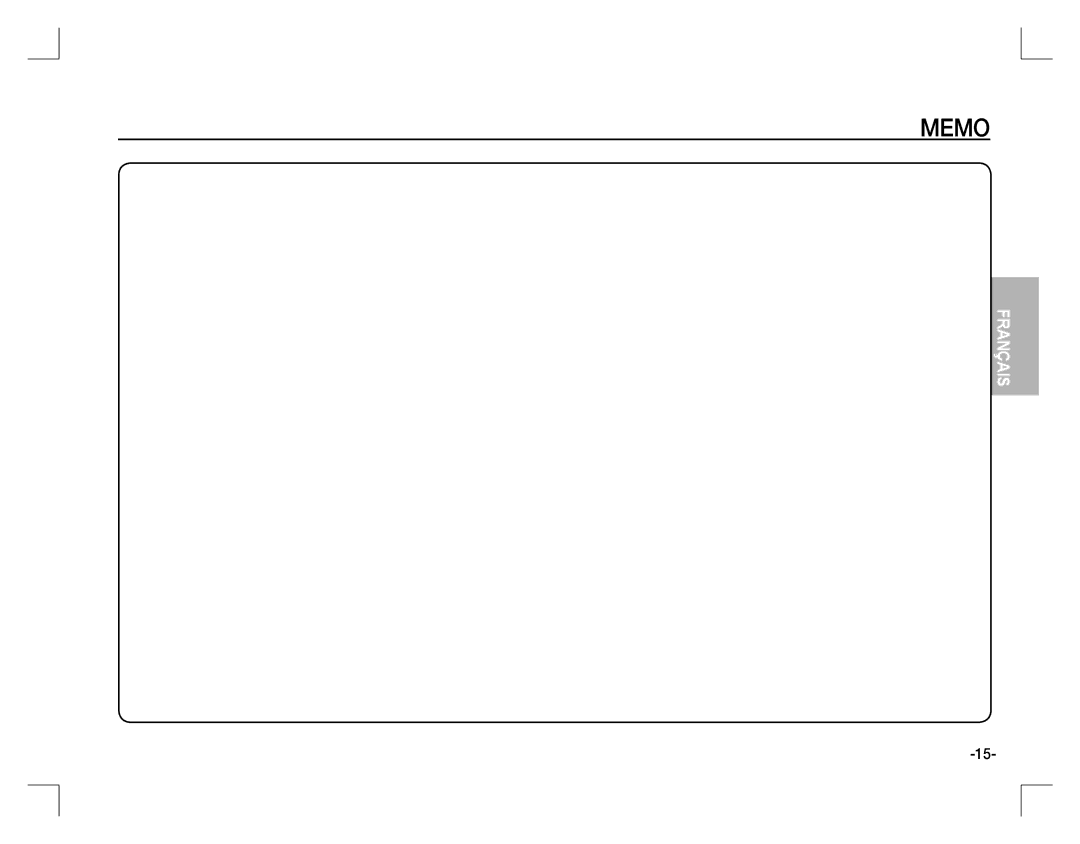 Samsung EC-S760ZBBB/E1, EC-S860ZSBA/FR, EC-S860U01KFR, EC-S760ZPDA/E3, EC-S860ZSDA/E3, EC-S860ZPDA/E3, EC-S860ZBDA/E3 manual Memo 