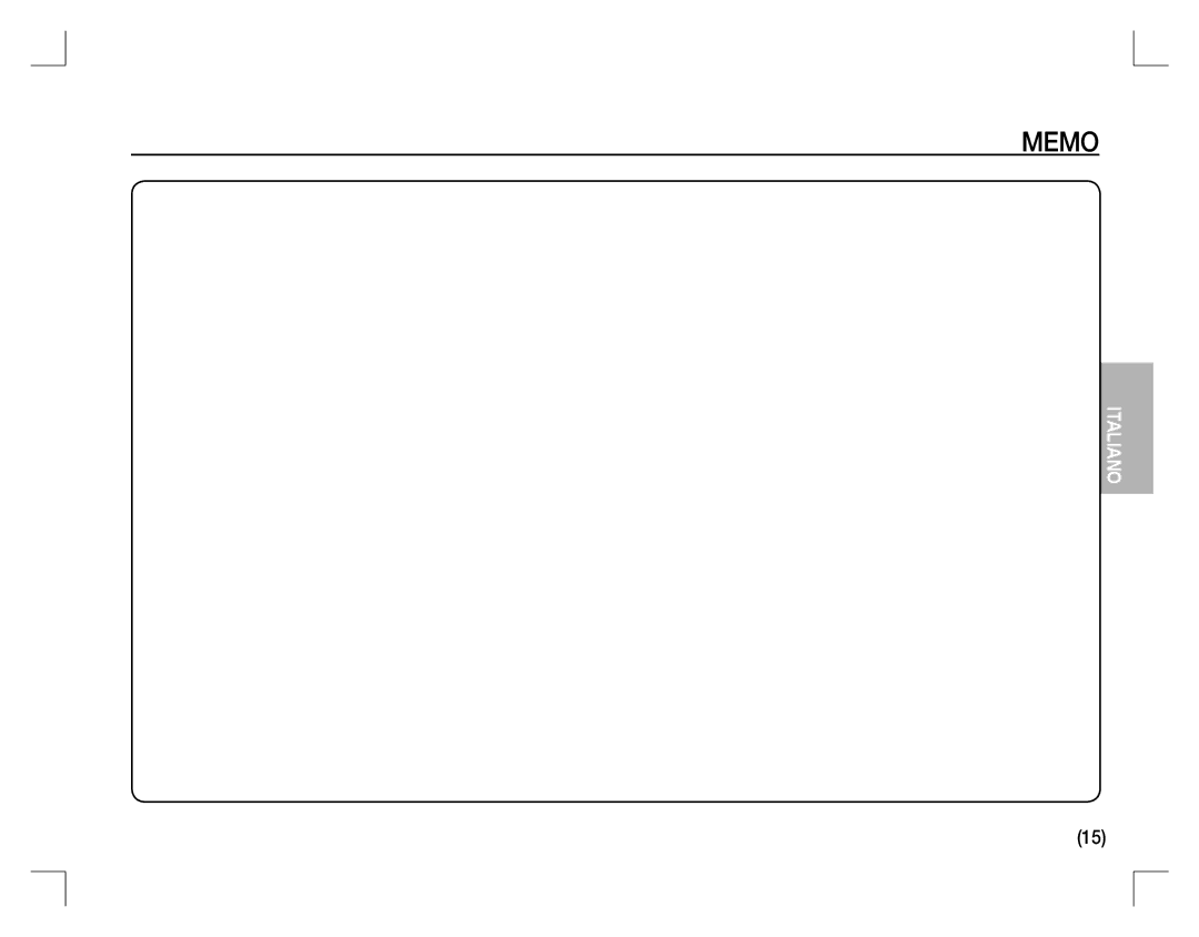 Samsung EC-S860ZPBA/RU, EC-S860ZSBA/FR, EC-S860U01KFR, EC-S760ZPDA/E3, EC-S860ZSDA/E3, EC-S860ZPDA/E3, EC-S860ZBDA/E3 manual Memo 