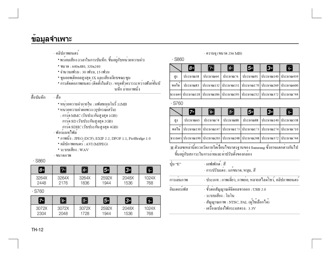 Samsung EC-S760ZSBA/AR, EC-S860ZSBA/FR, EC-S860U01KFR, EC-S760ZPDA/E3, EC-S860ZUAA ขนาด 640x480, 2304 2048 1728 1944 1536 768 