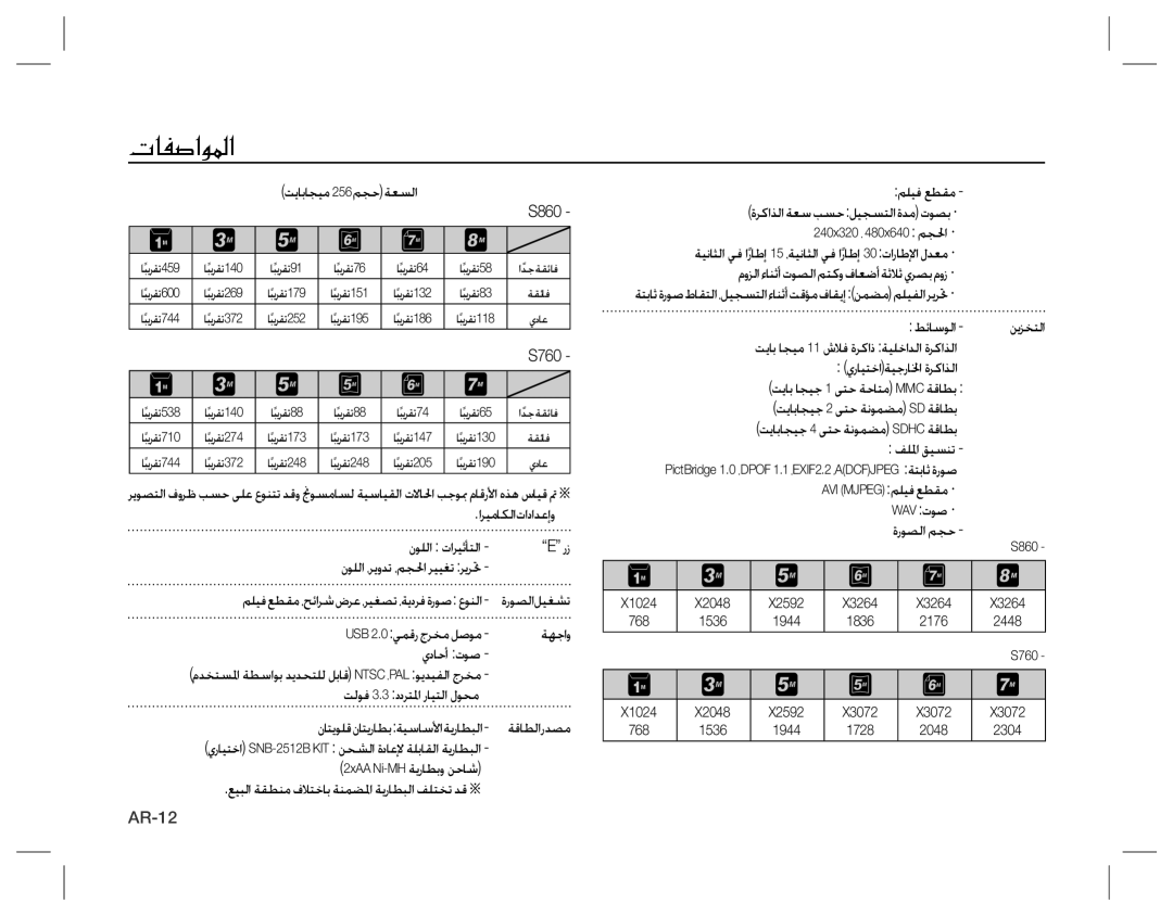 Samsung EC-S860ZBDB/AS, EC-S860ZSBA/FR, EC-S860U01KFR, EC-S760ZPDA/E3, EC-S860ZSDA/E3, EC-S860ZPDA/E3, EC-S860ZBDA/E3 LÀëÁπ 