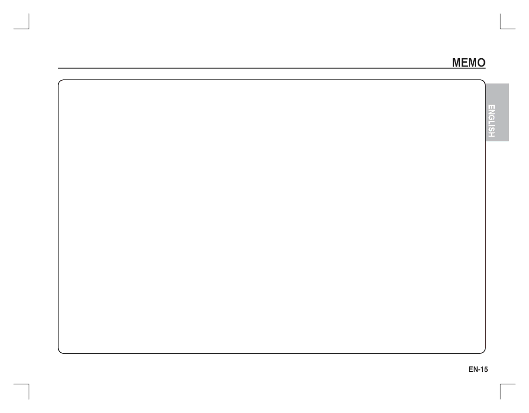 Samsung EC-S860ZSBA/E2, EC-S860ZSBA/FR, EC-S860U01KFR, EC-S760ZPDA/E3, EC-S860ZSDA/E3, EC-S860ZPDA/E3, EC-S860ZBDA/E3 EN-15 