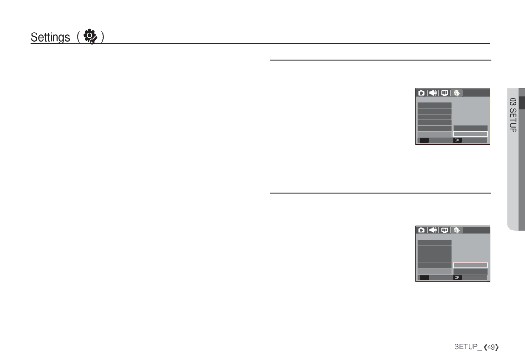 Samsung EC-S760ZUBA/E1, EC-S860ZSBA/FR, EC-S860U01KFR, EC-S760ZPDA/E3, EC-S860ZUAA Auto Focus lamp, Selecting a battery type 