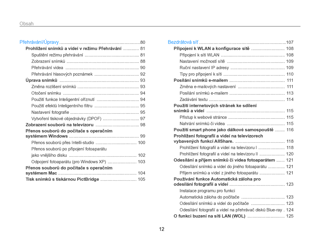 Samsung EC-SH100ZBPBE3, EC-SH100ZBPBE1, EC-SH100ZBPRE3, EC-SH100ZBPSE3 manual Přenos souborů do počítače s operačním 