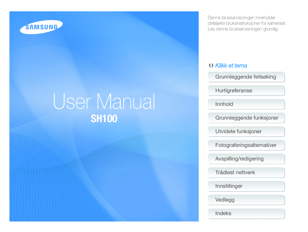 Samsung EC-SH100ZBPRE2, EC-SH100ZBPSE2, EC-SH100ZBPBE2 manual 