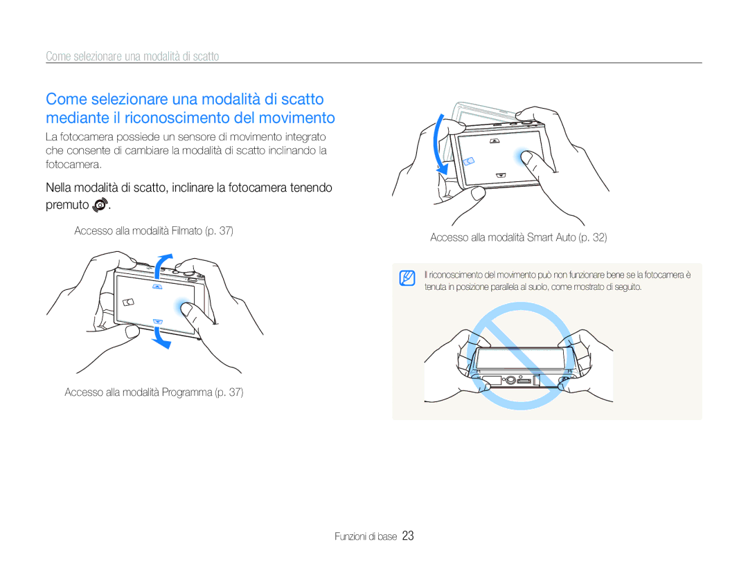 Samsung EC-ST100ZBPGIT manual Come selezionare una modalità di scatto 