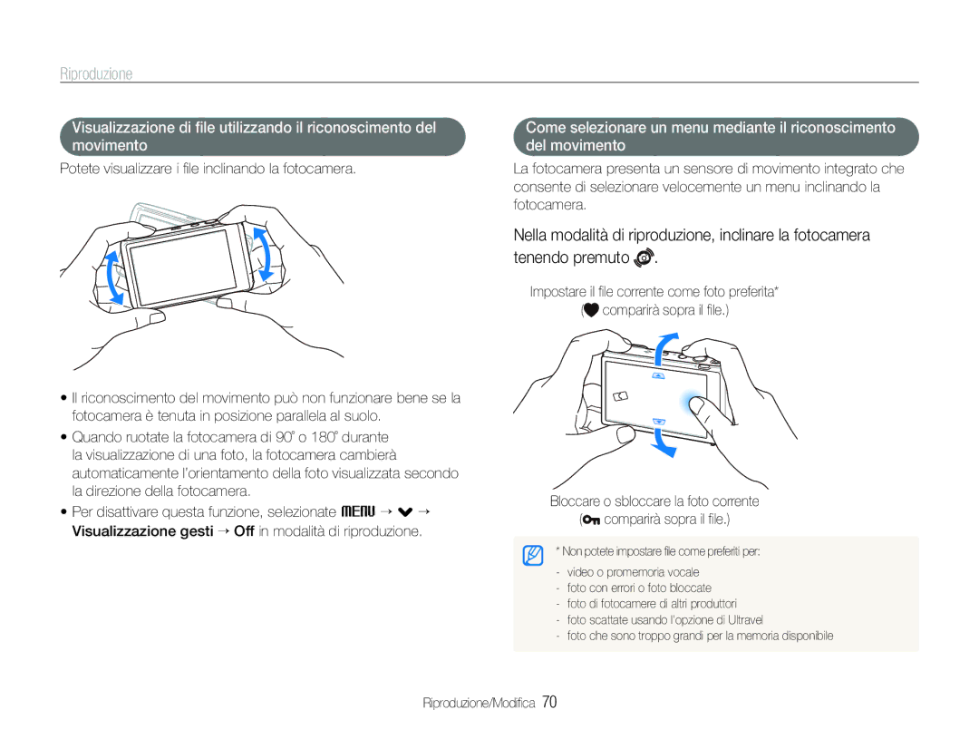 Samsung EC-ST100ZBPGIT manual Riproduzione 