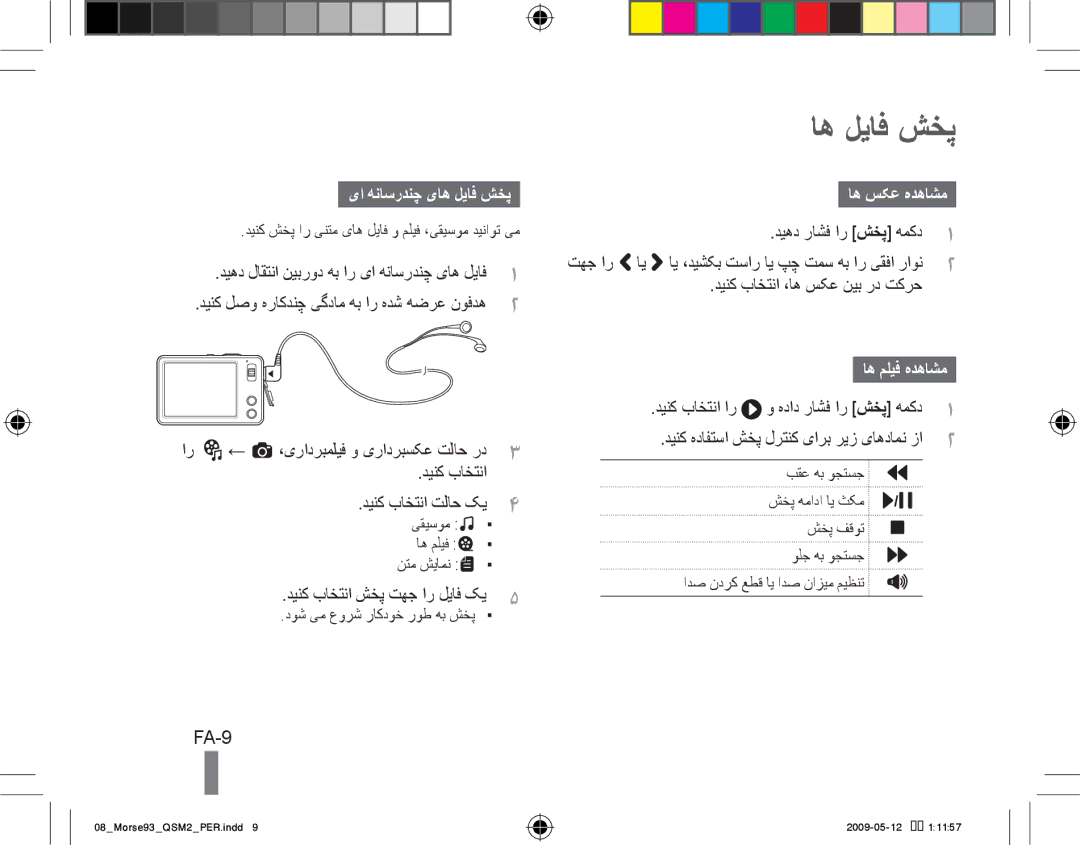 Samsung EC-ST10ZPBA/RU, EC-ST10ZABP/FR, EC-ST10ZSBP/IT FA-9, یا هناسردنچ یاه لیاف شخپ, اه سکع هدهاشم, اه ملیف هدهاشم 