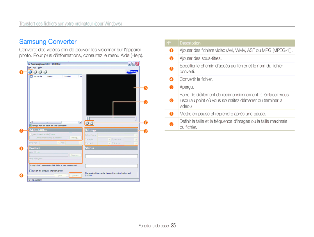 Samsung EC-ST10ZABP/FR manual Samsung Converter, Du ﬁchier 