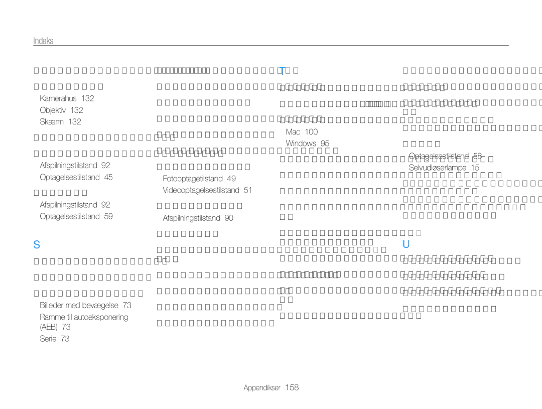 Samsung EC-ST205FBDBE2, EC-ST200FBPBE2 Kamerahus Objektiv Skærm, Billeder med bevægelse, Afspilningstilstand, Mac Windows 