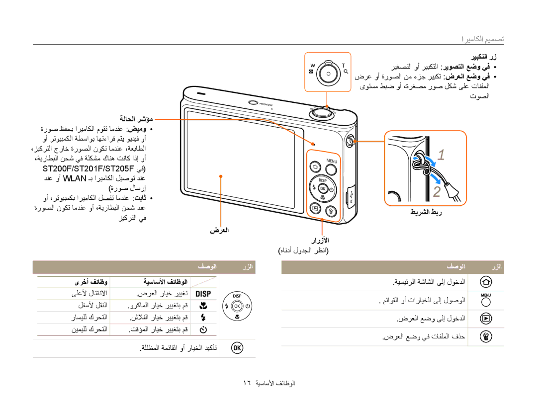 Samsung EC-ST200FBPSRU, EC-ST200FDDBME, EC-ST200FDDRME, EC-ST200FBPBIL, EC-ST200FBDBKE manual تصميم الكاميرا, فصولا رزلا 