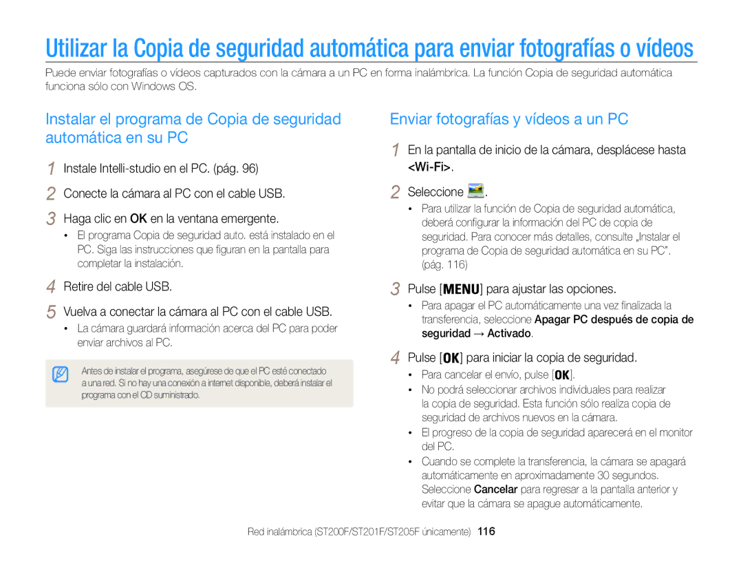 Samsung EC-ST200FBPSE1, EC-ST200ZBPLE1 manual Enviar fotografías y vídeos a un PC, Instale Intelli-studio en el PC. pág 