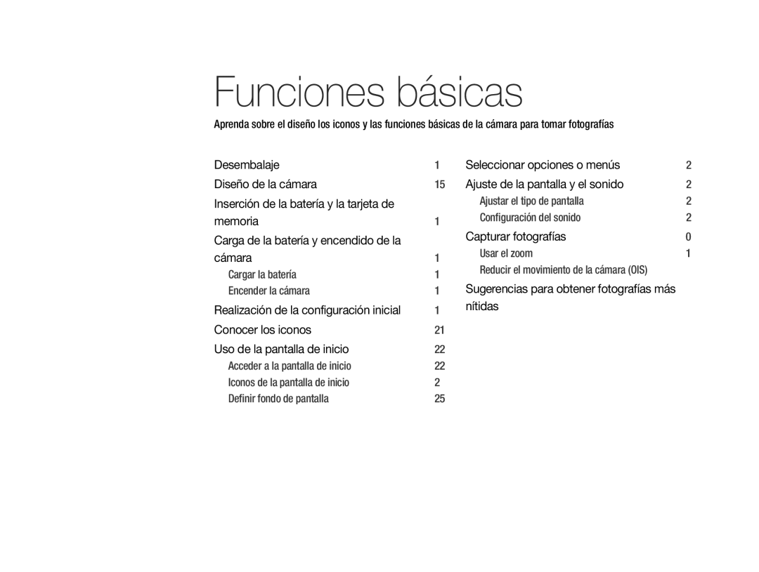 Samsung EC-ST200FBPBE1, EC-ST200ZBPLE1 manual Inserción de la batería y la tarjeta de, Carga de la batería y encendido de la 