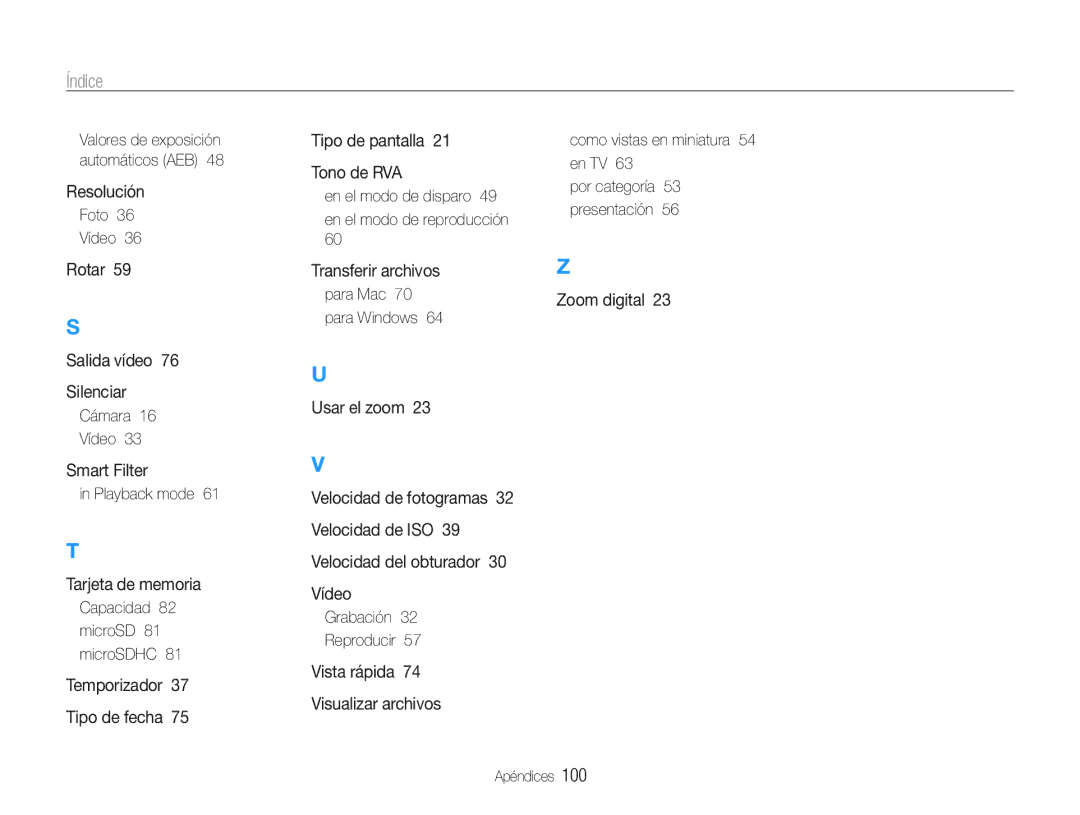 Samsung EC-ST30ZZBPPE1, EC-ST30ZZBPEE1 manual Foto Vídeo, Cámara Vídeo, Playback mode, Capacidad 82 microSD 81 microSDHC 