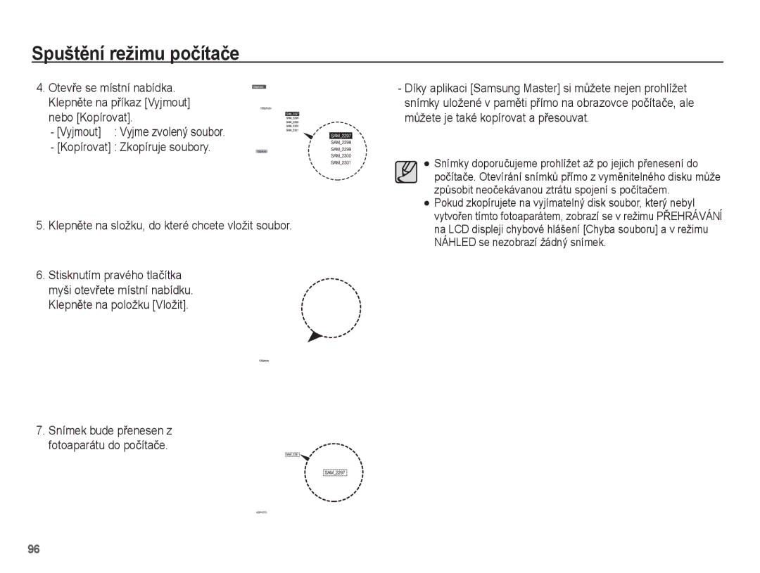 Samsung EC-ST45ZZBPRE3, EC-ST45ZZBPBE3, EC-ST45ZZBPAE3 manual SpuštČní režimu poþítaþe 