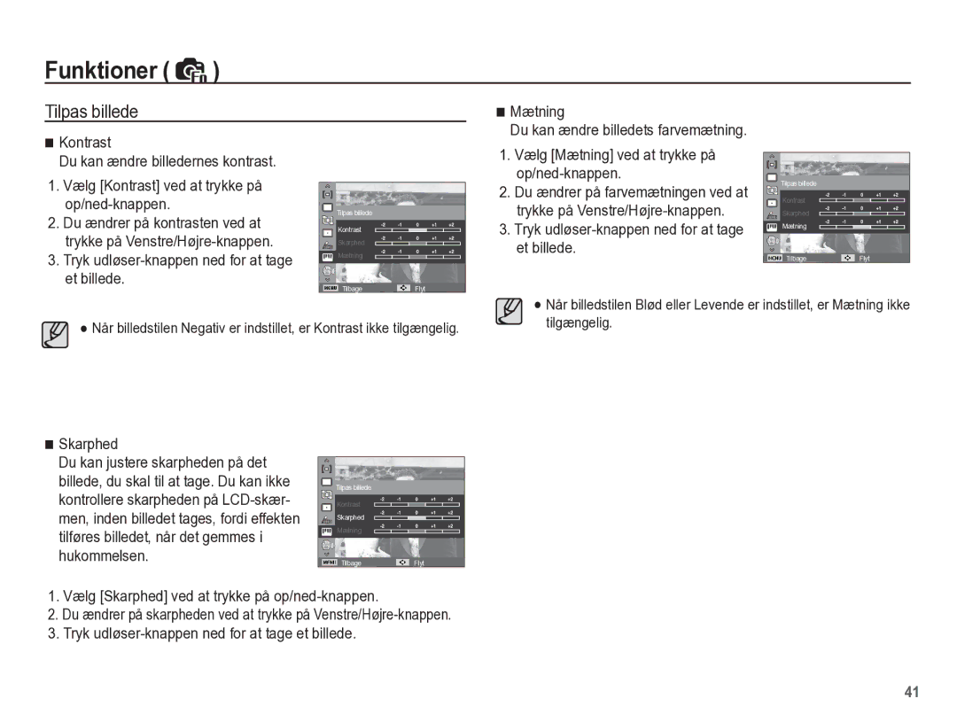 Samsung EC-ST45ZZBPBE2, EC-ST45ZZBPUE2, EC-ST45ZZBPRE2, EC-ST45ZZBPAE2 manual Tilpas billede 