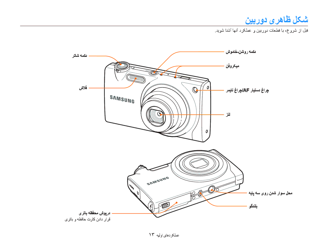 Samsung EC-ST5000DPAIR, EC-ST500ZBPRE1 ﻦﻴﺑﺭﻭﺩ یﺮﻫﺎﻇ ﻞﮑﺷ, ﺪﻳﻮﺷ ﺎﻨﺷﺁ ﺎﻬﻧﺁ ﺩﺮﮑﻠﻤﻋ ﻭ ﻦﻴﺑﺭﻭﺩ ﺕﺎﻌﻄﻗ ﺎﺑ ،ﻉﻭﺮﺷ ﺯﺍ ﻞﺒﻗ, ﺮﺗﺎﺷ ﻪﻤﮐﺩ 