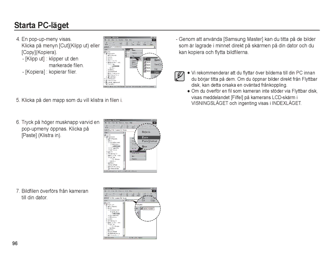 Samsung EC-ST50ZSBP/E2, EC-ST50ZBBP/E2, EC-ST50ZRBP/E2, EC-ST50ZUBP/E2 manual Klipp ut klipper ut den markerade filen 