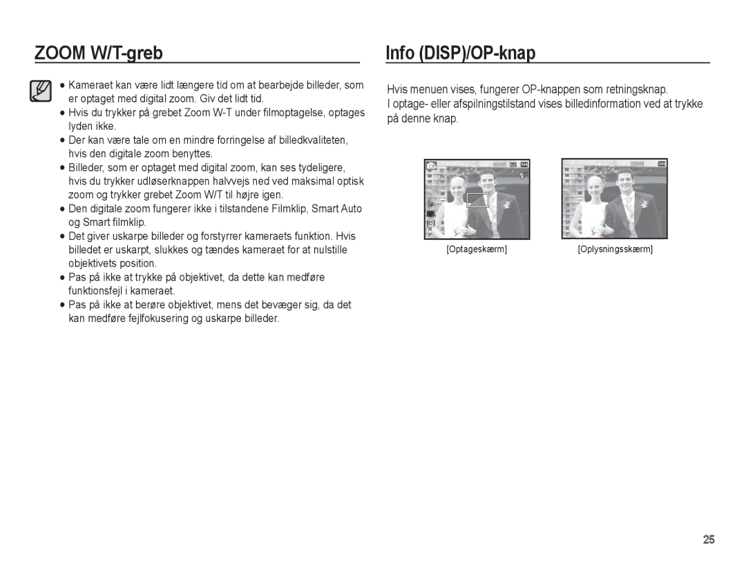 Samsung EC-ST50ZRBP/E2, EC-ST50ZBBP/E2, EC-ST50ZSBP/E2, EC-ST50ZUBP/E2 manual Info DISP/OP-knap 