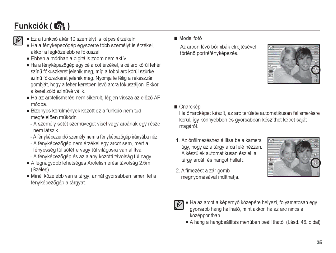 Samsung EC-ST50ZSBP/E3, EC-ST50ZBBP/IT, EC-ST50ZBBP/E3 manual Hang a hangbeállítás menüben beállítható. Lásd . oldal 