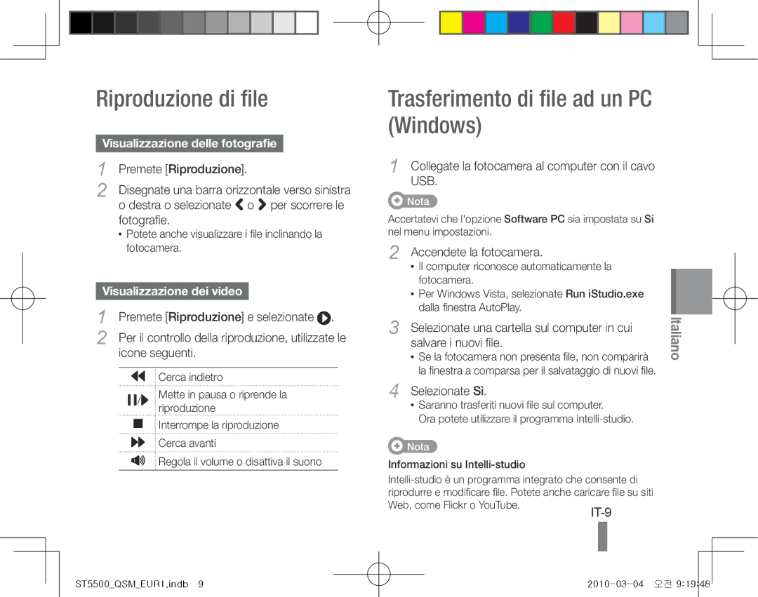 Samsung EC-ST5500DPBAS Riproduzione di file, Trasferimento di file ad un PC Windows, Visualizzazione delle fotografie 