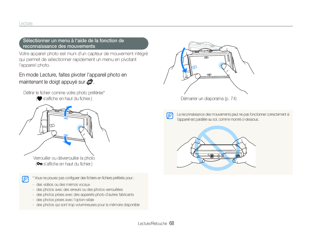 Samsung EC-ST5500BPBE1 manual Lecture, Démarrer un diaporama p 