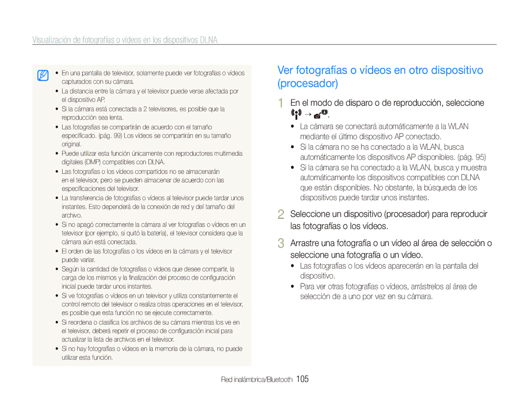 Samsung EC-ST5500BPBE1 manual Ver fotografías o vídeos en otro dispositivo procesador 